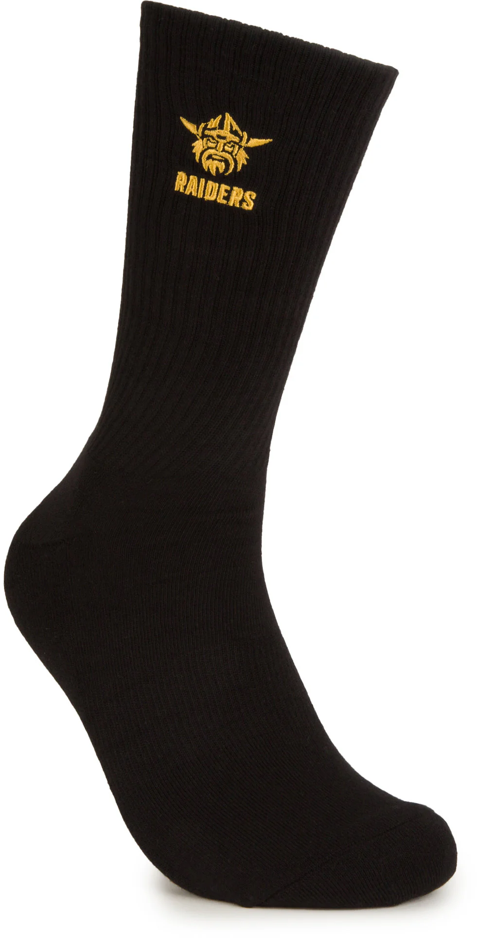 Canberra Raiders 2026 NRL Mens Black Sneaker Sock 2 Pack Size 8-13 Mens - Image 5