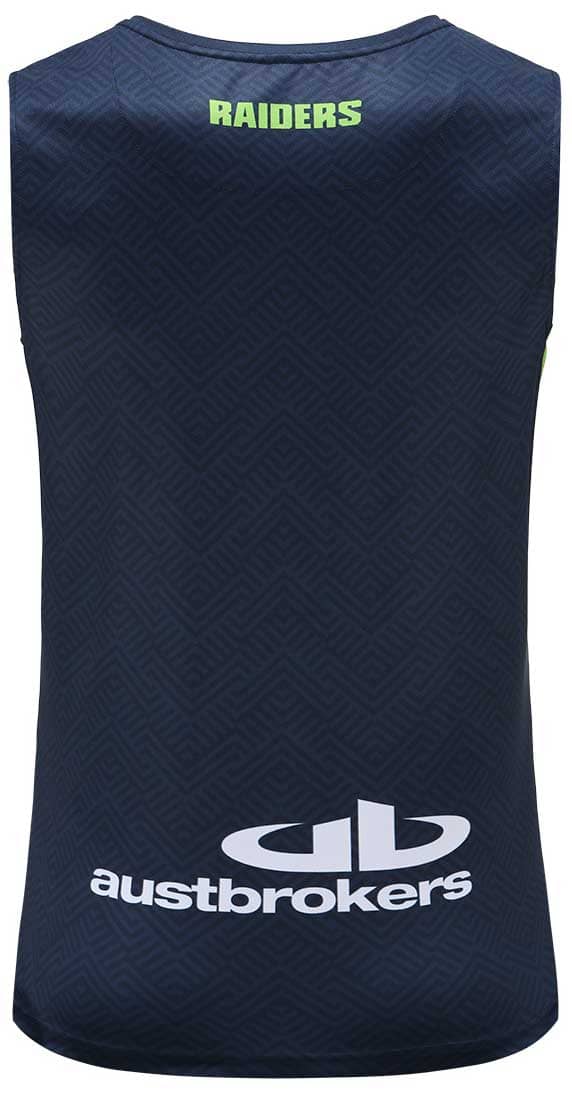 Canberra Raiders Mens Navy Training Singlet - Image 4