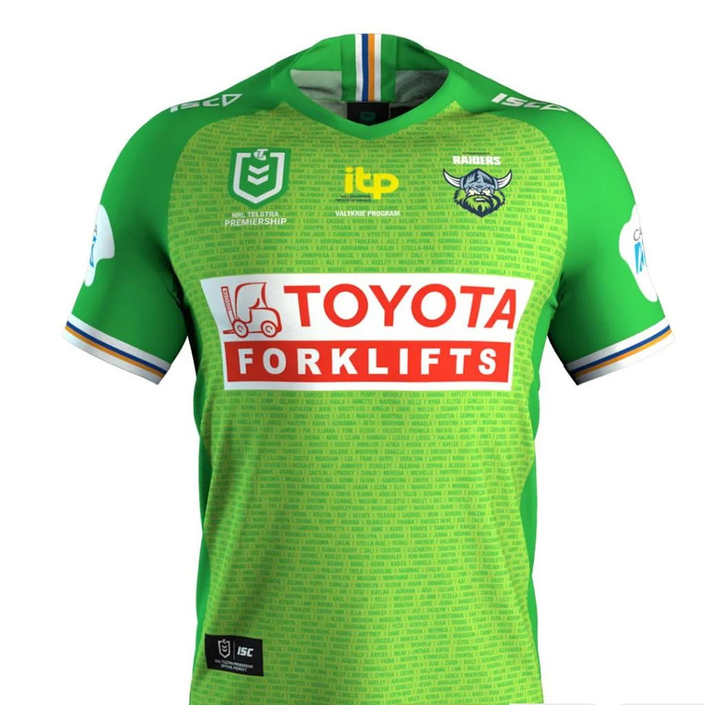 Canberra Raiders NRL Kids Women In League Jersey