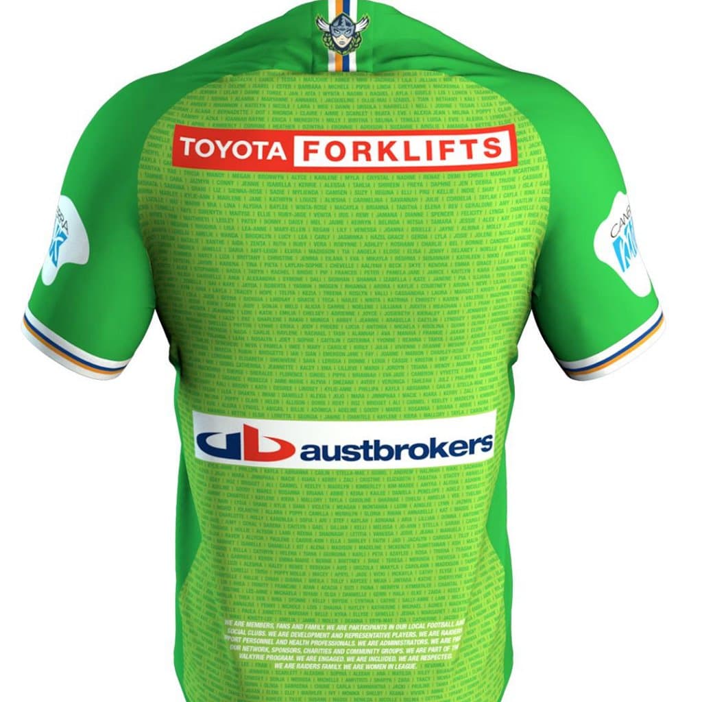 Canberra Raiders NRL Kids Women In League Jersey - Image 2