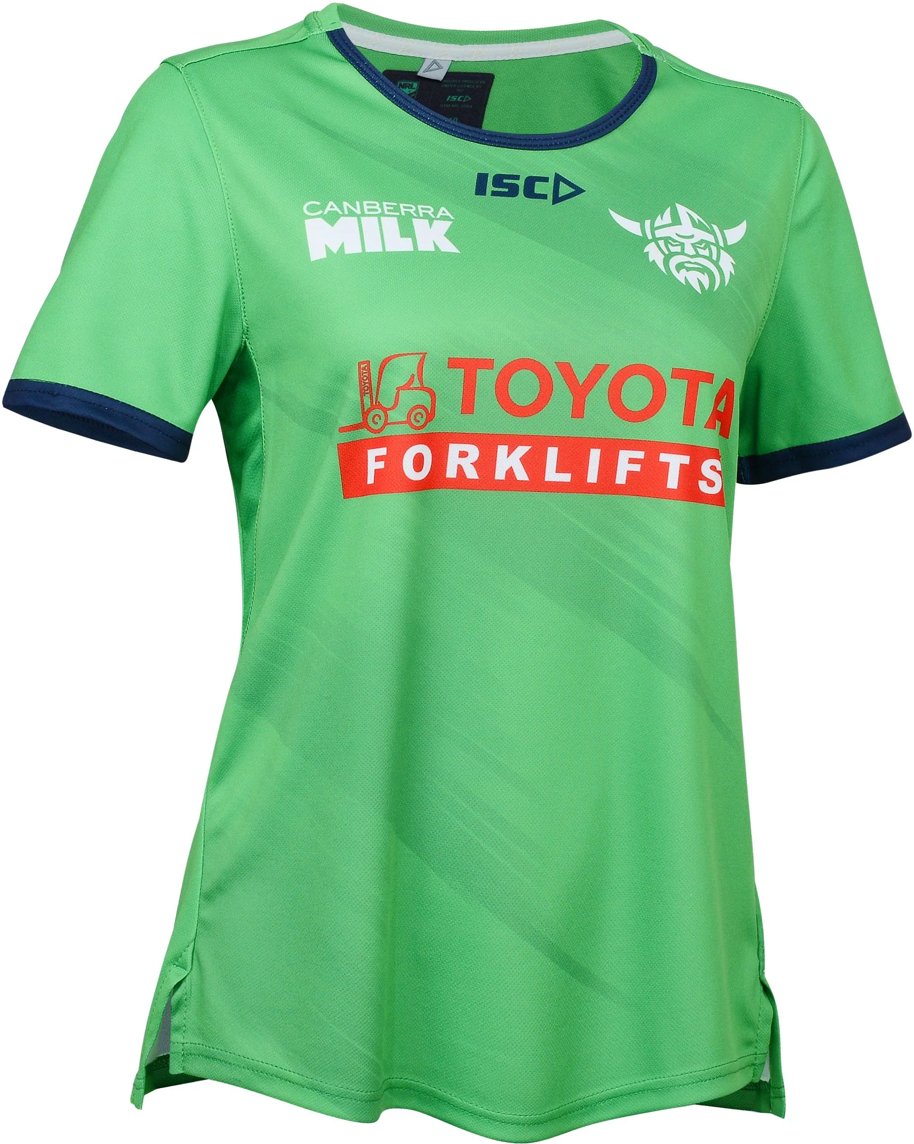 Canberra Raiders NRL Ladies Green Training Shirt - Image 3