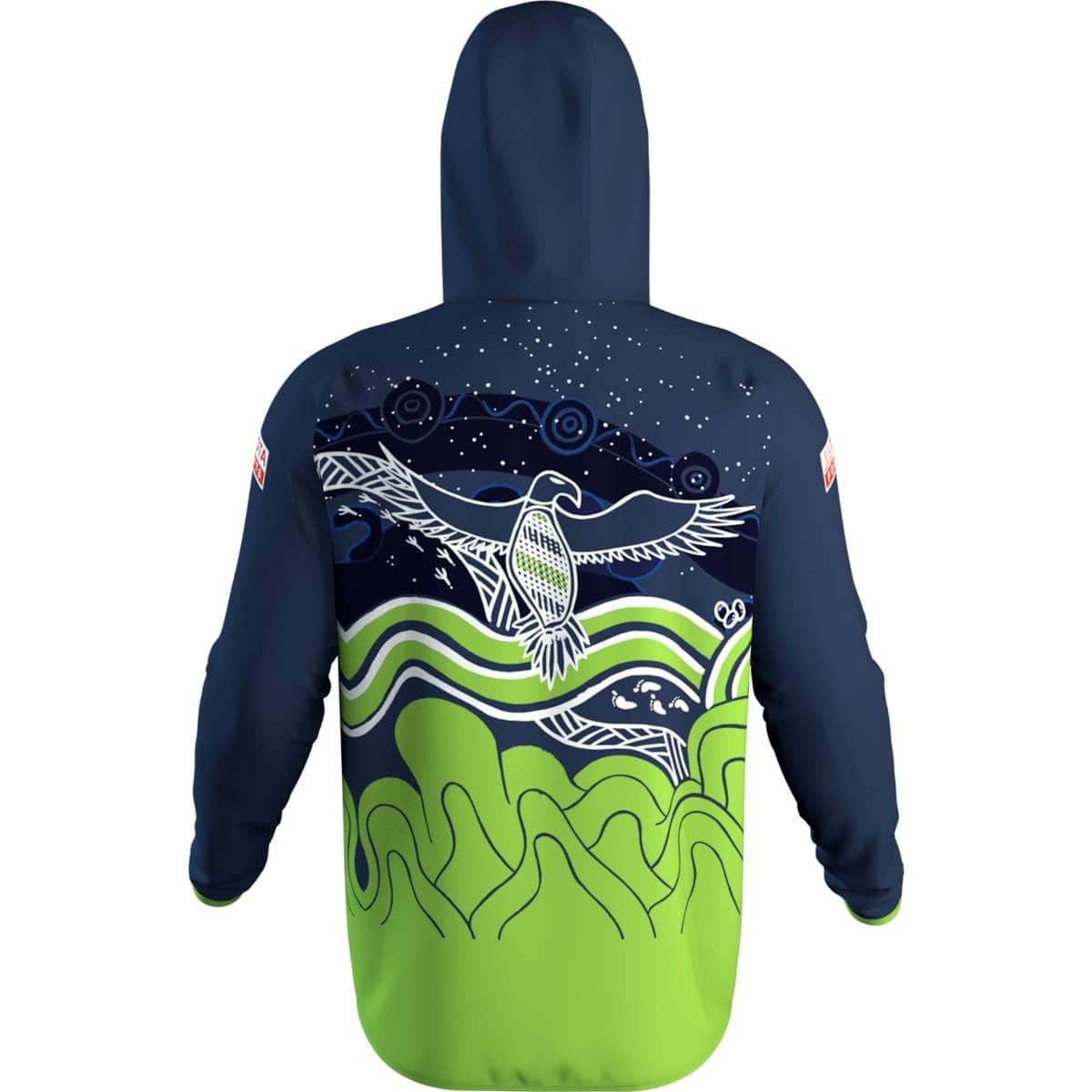 Canberra Raiders NRL Mens Indigenous Zip Hoody Jacket - Image 3