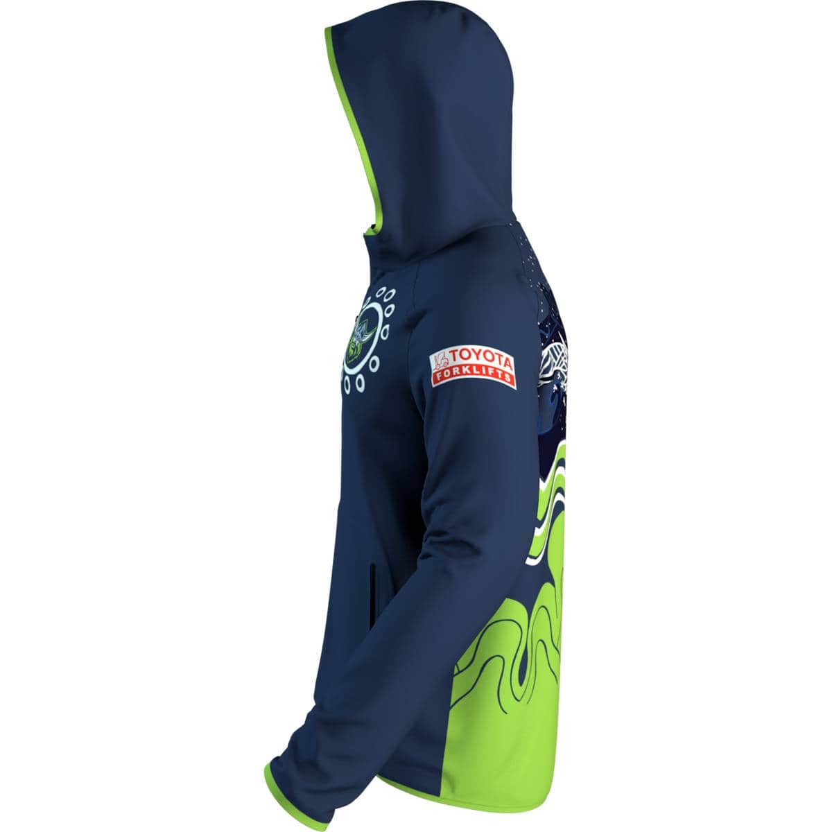 Canberra Raiders NRL Mens Indigenous Zip Hoody Jacket - Image 4