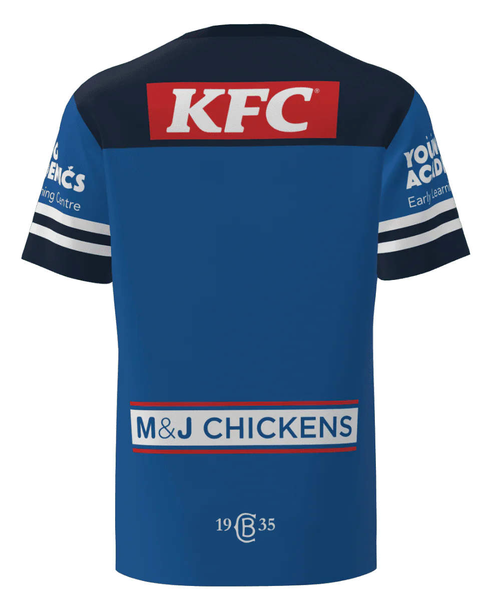 Canterbury Bulldogs NRL Mens Captains Run Tee - Image 2