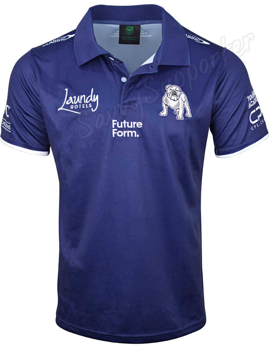 Canterbury Bulldogs 2024 NRL Mens Media Polo Shirt - Image 3