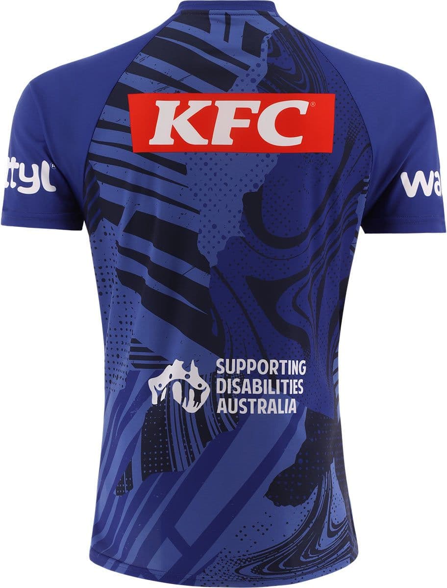Canterbury Bulldogs 2025 NRL Mens Blue Training Shirt - Image 6