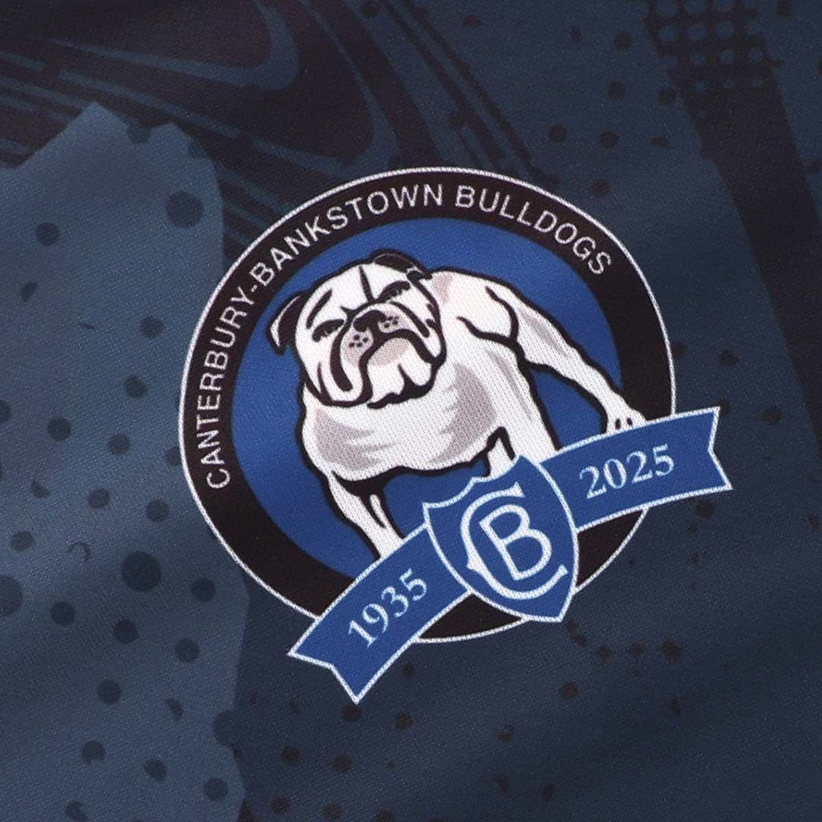 Canterbury Bulldogs 2025 NRL Mens Navy Training Shirt - Image 2
