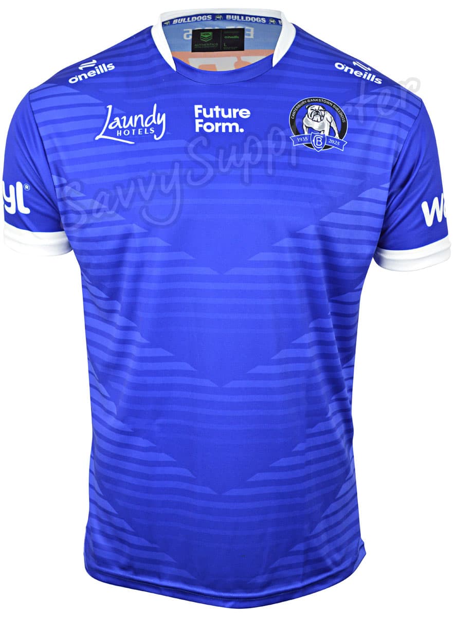 Canterbury Bulldogs 2025 NRL Mens Warm Up Tee - Image 2