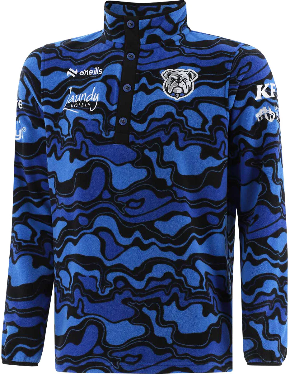 Canterbury Bulldogs 2026 NRL Mens Snap Button Polar Fleece Top