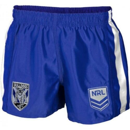 Canterbury Bulldogs NRL Mens Supporter Footy Shorts *old logo* - Image 4
