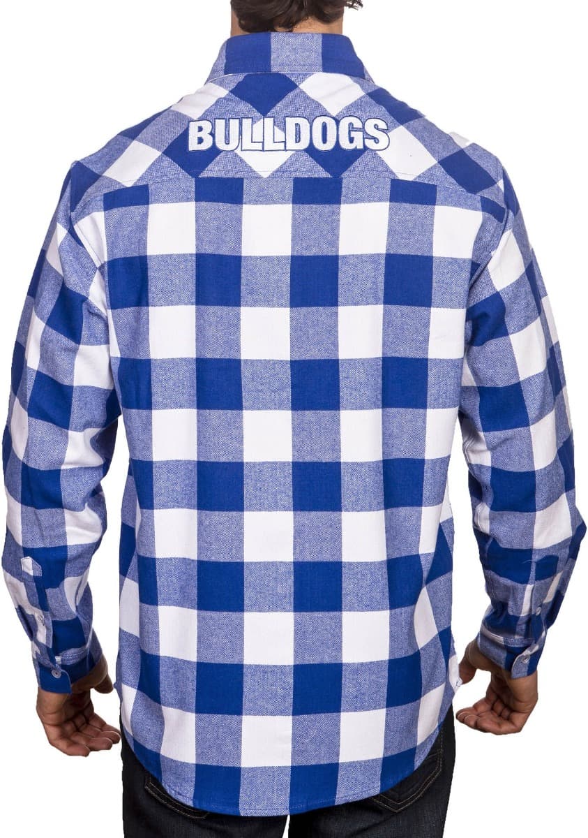 Canterbury Bulldogs NRL Mens "Axeman" Flannel Shirt - Image 2