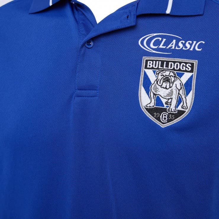 Canterbury Bulldogs NRL Mens Media Polo Shirt - Image 3