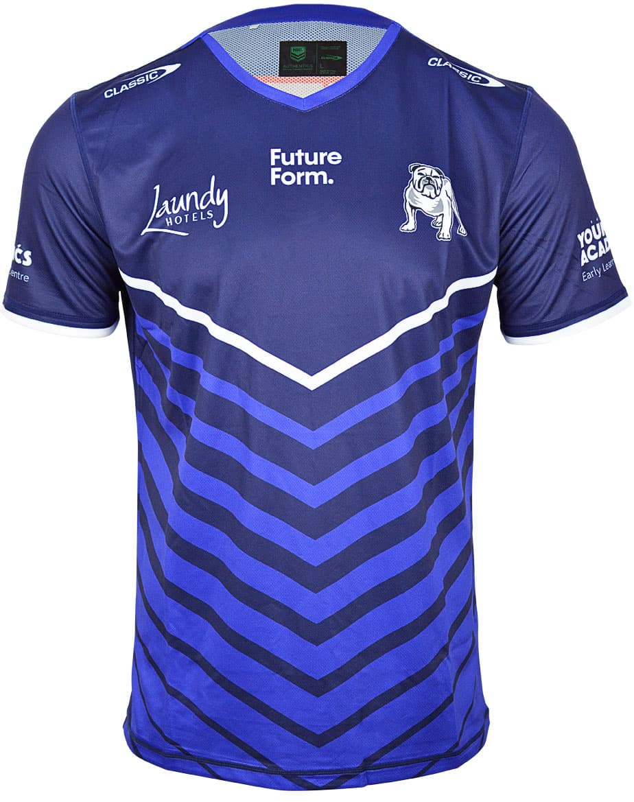 Canterbury Bulldogs NRL Mens Warm Up Tee Shirt - Image 2