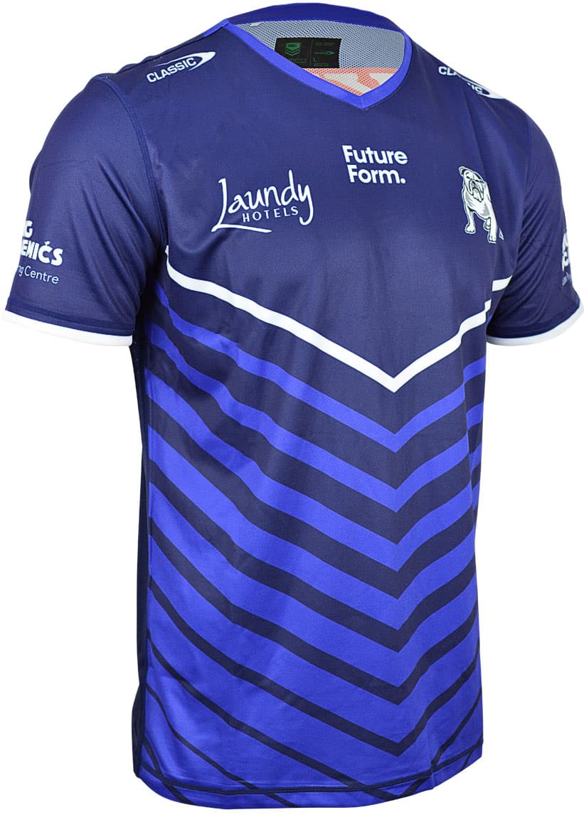 Canterbury Bulldogs NRL Mens Warm Up Tee Shirt - Image 3