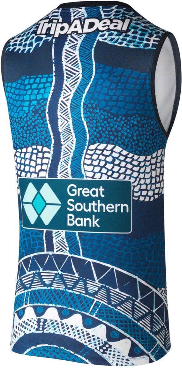 Carlton Blues AFL Mens Indigenous Guernsey - Image 2
