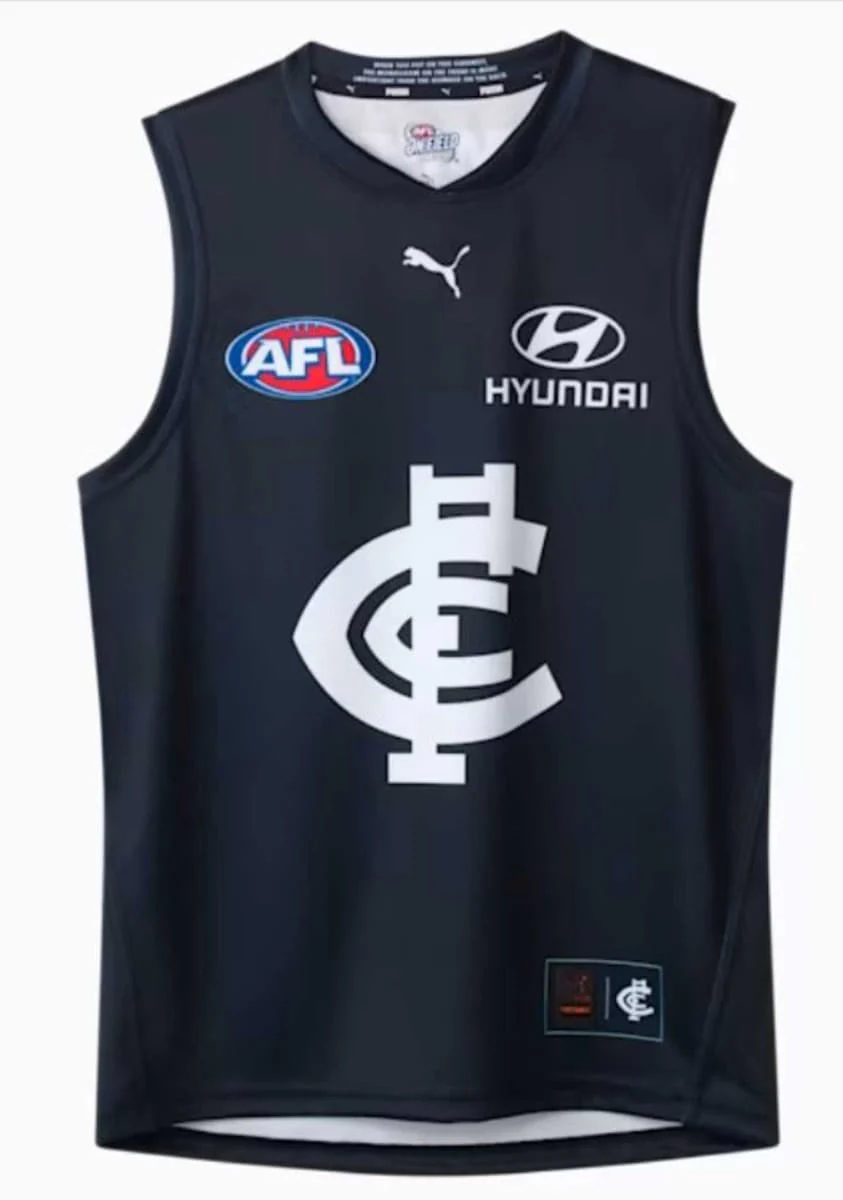 Carlton Blues 2025 AFL Kids Home Guernsey