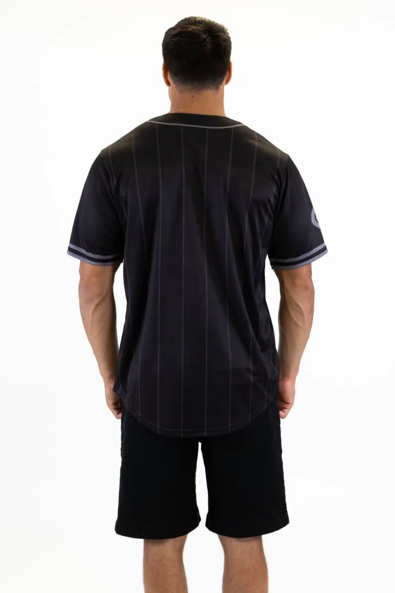 Carlton Blues 2025 AFL Mens Blackout Baseball Shirt - Image 6