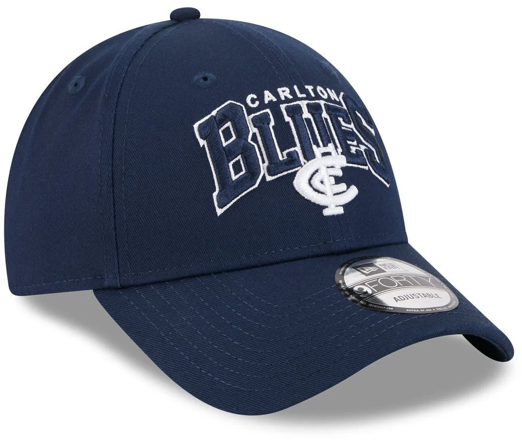 Carlton Blues 2026 AFL 9FORTY New Era Logo Arch Cap - Image 2
