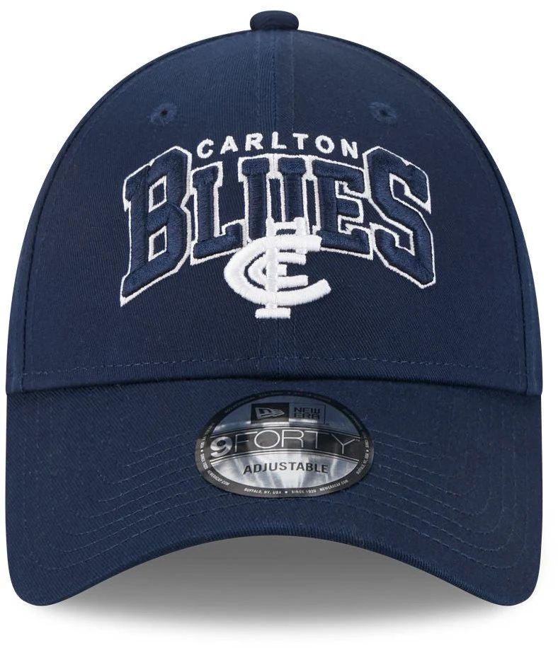 Carlton Blues 2026 AFL 9FORTY New Era Logo Arch Cap - Image 3