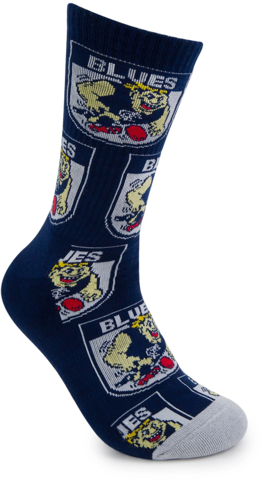 Carlton Blues 2026 AFL Mens 8-13 Retro Sneaker Sock 2 Pack - Image 5
