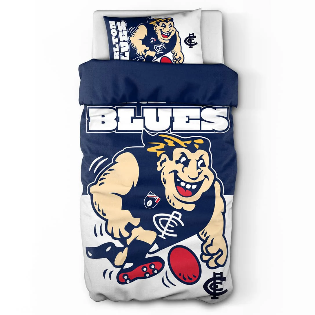 Carlton Blues AFL 2026 Single Quilt Cover Set