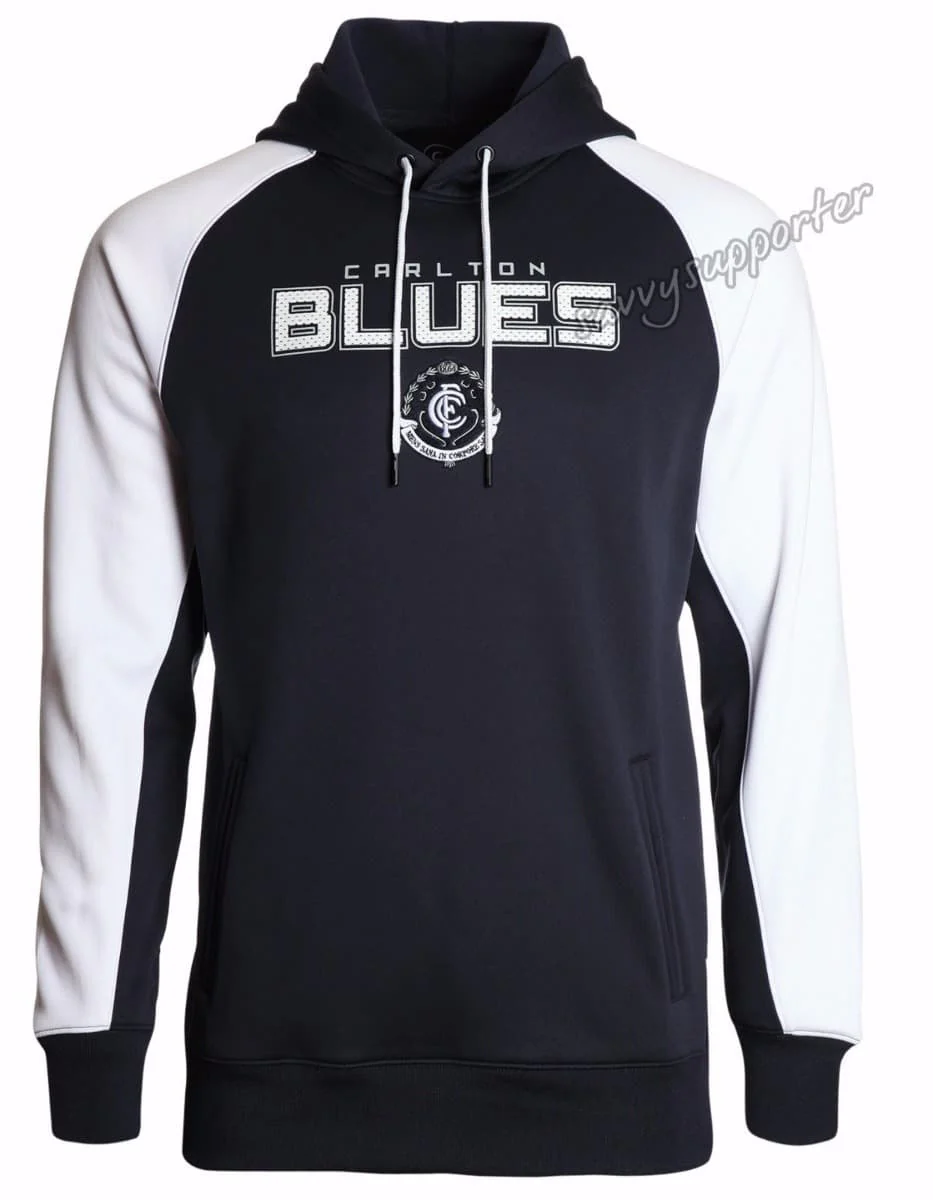 Carlton Blues AFL Mens Premium Ultra Hood Hoody - Image 5