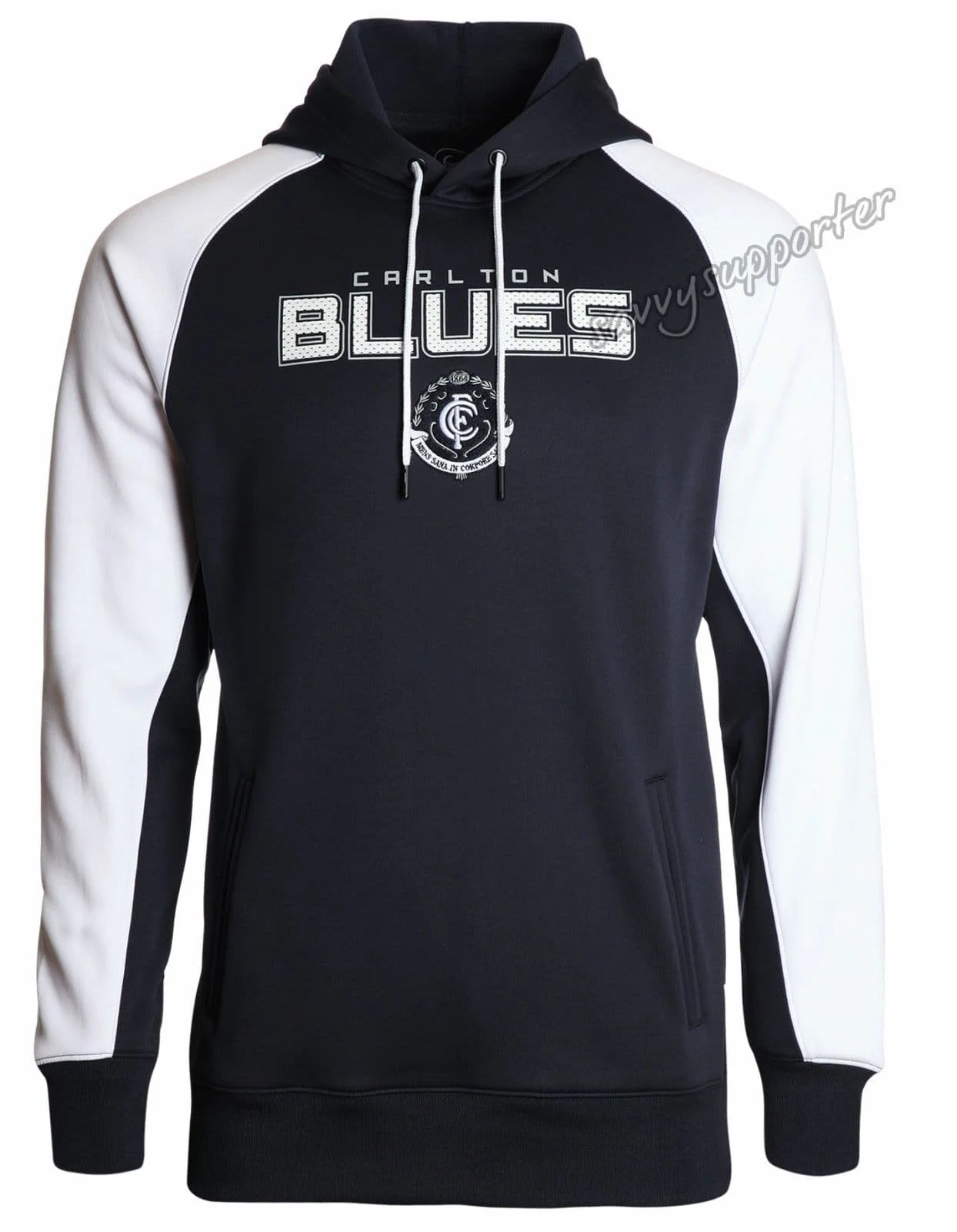Carlton Blues AFL Mens Premium Ultra Hood Hoody - Image 7