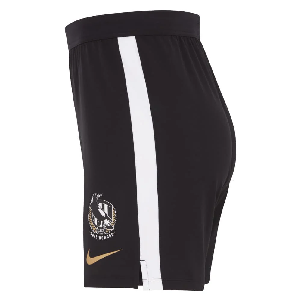 Collingwood Magpies 2024 AFL Mens Training Gym Shorts - Image 3