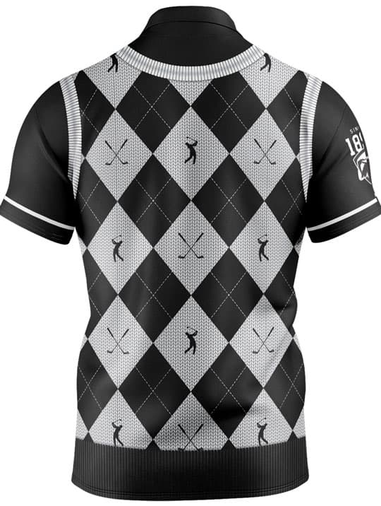 Collingwood Magpies AFL Fairway Golf Polo Shirt - Image 2