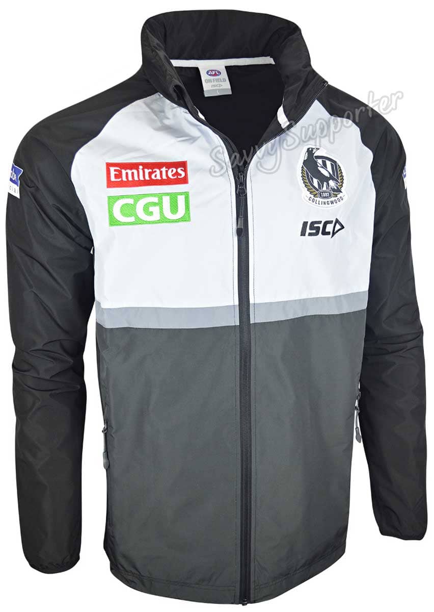 Collingwood Magpies AFL Kids Wet Weather Jacket - Image 2