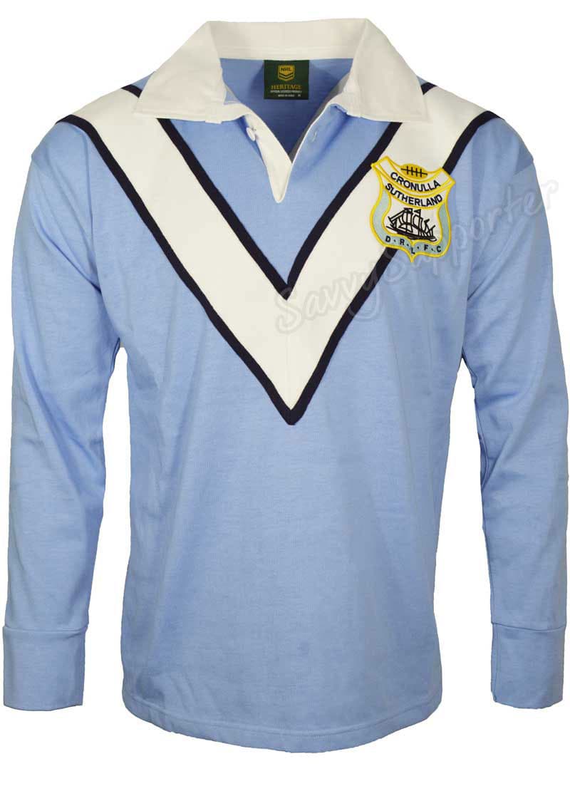 Cronulla Sharks 1967 Adults Retro Foundation Jersey - Image 2