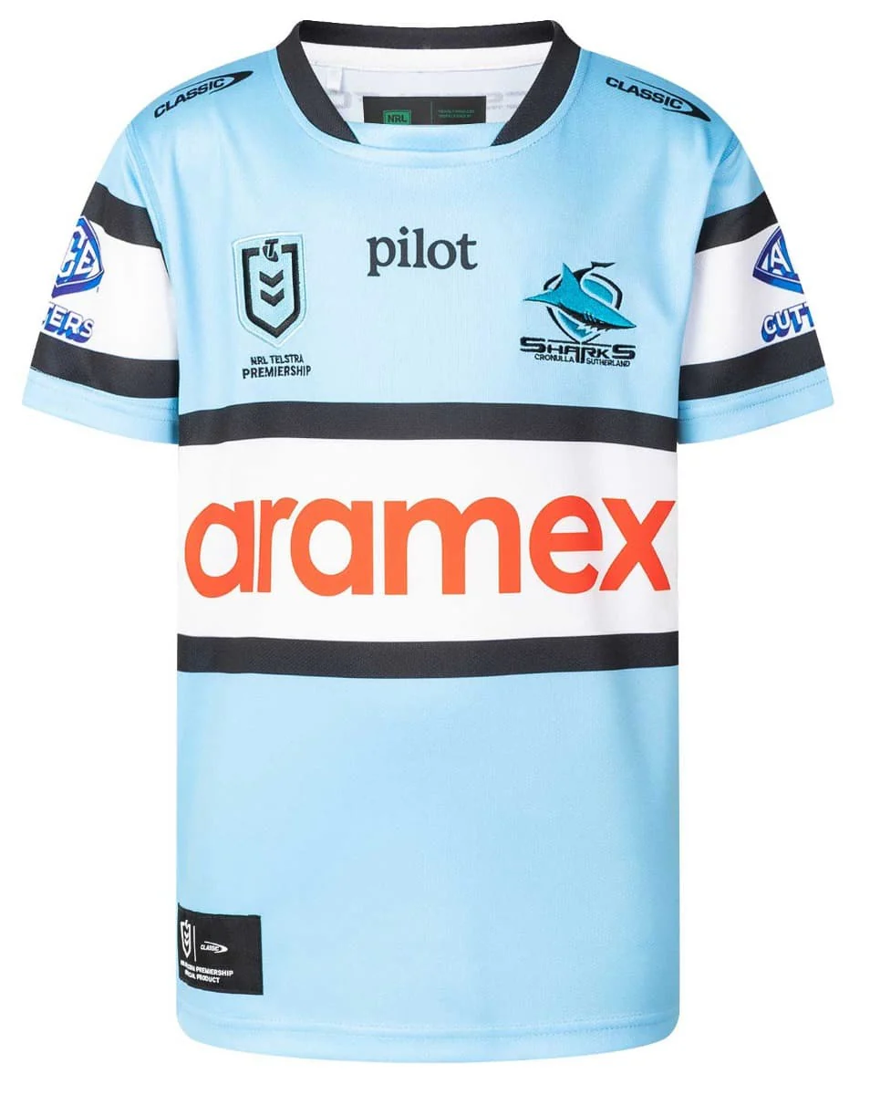 Cronulla Sharks 2025 NRL Kids Home Jersey