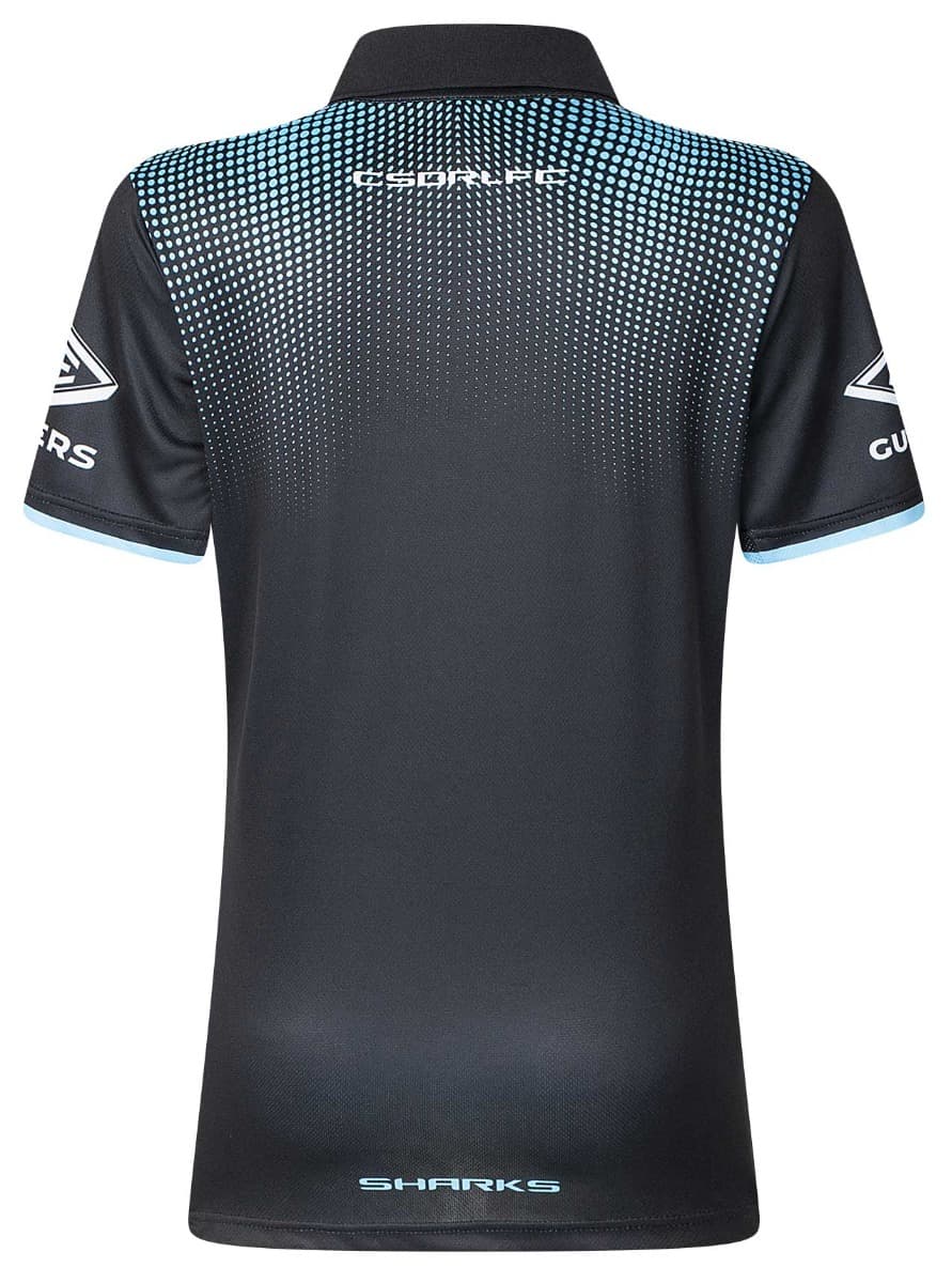 Cronulla Sharks 2025 NRL Ladies Media Polo Shirt - Image 2