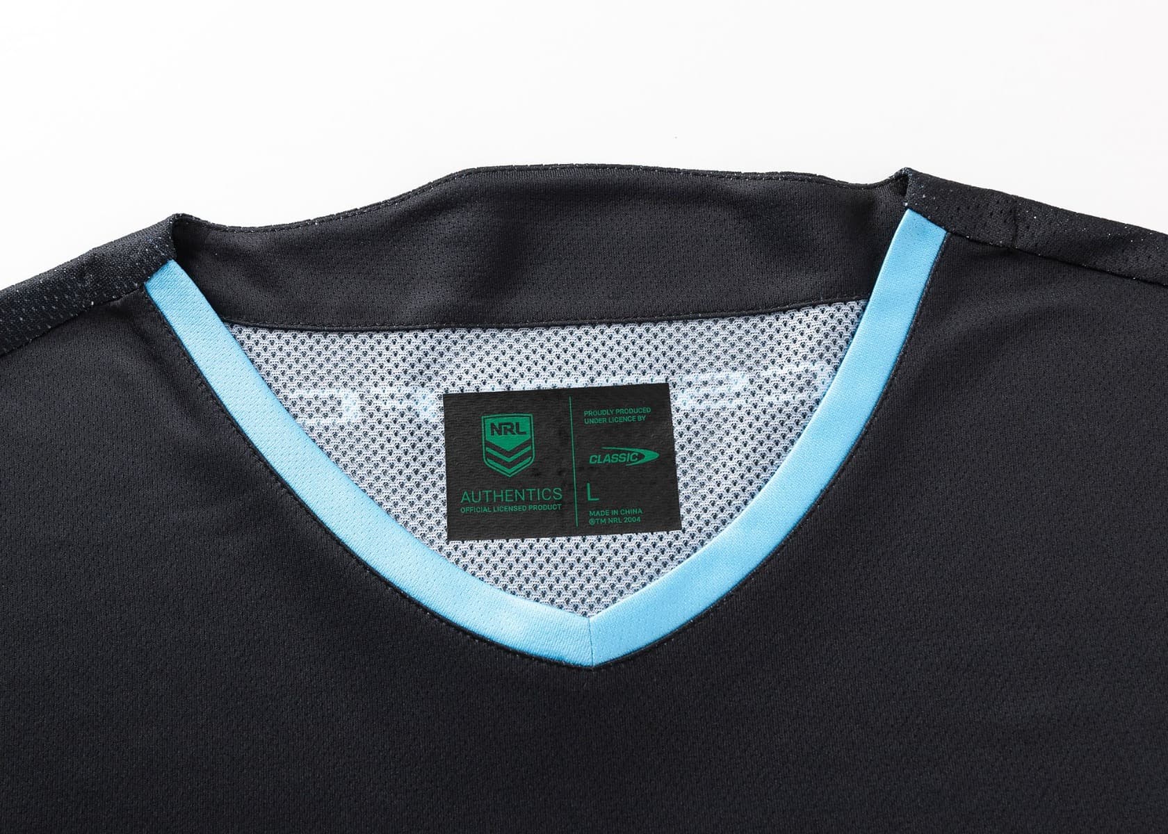 Cronulla Sharks 2025 NRL Mens Black Training Shirt - Image 3