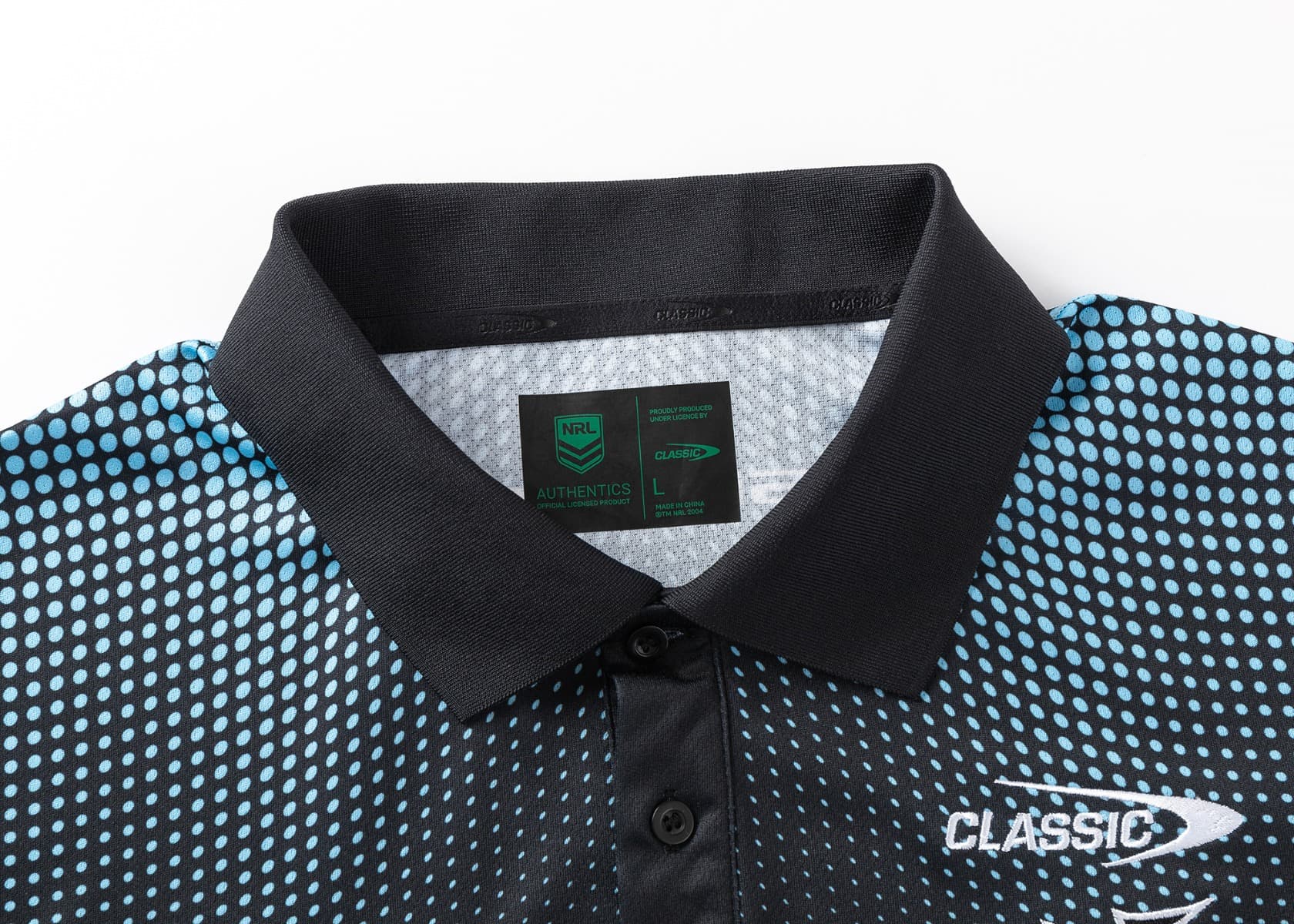 Cronulla Sharks 2025 NRL Mens Media Polo Shirt - Image 4