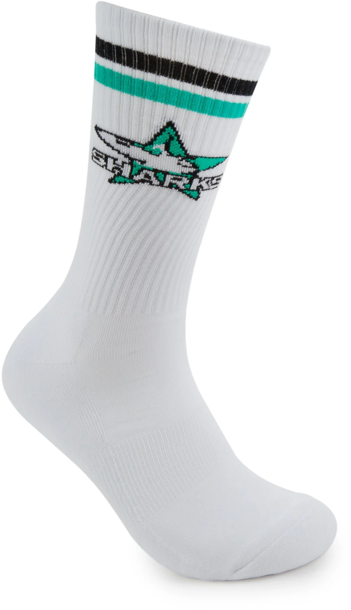 Cronulla Sharks 2026 NRL Mens 8-13 Retro Sneaker Sock 2 Pack - Image 5