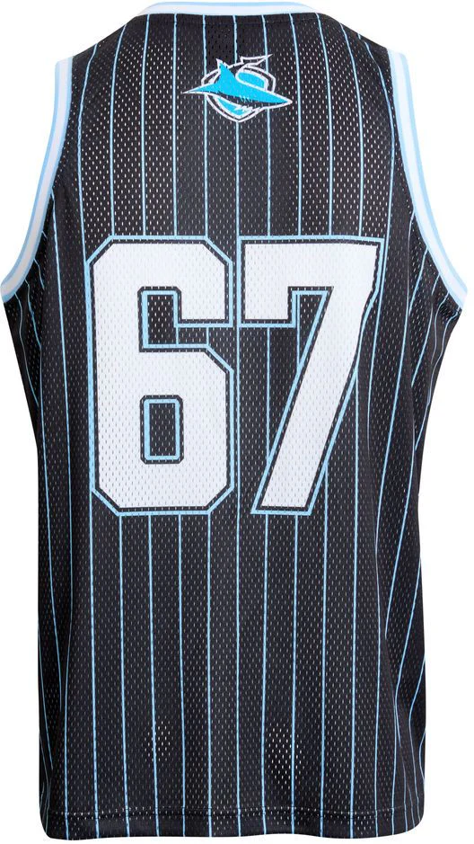Cronulla Sharks 2026 NRL COAR Mens Basketball Singlet - Image 2