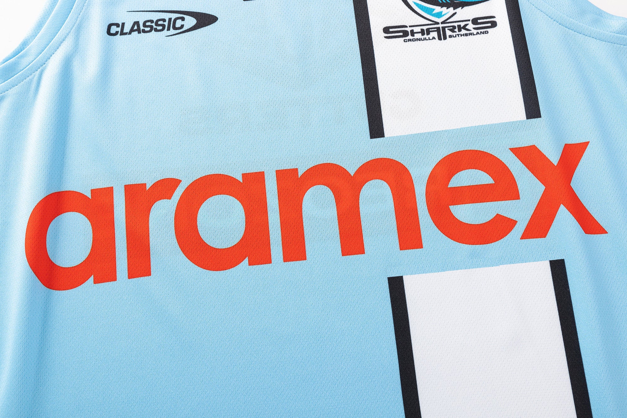 Cronulla Sharks 2026 NRL Mens Sky Blue Training Singlet - Image 4