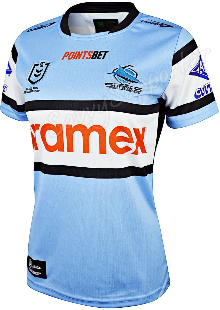 Cronulla Sharks NRL Ladies Home Jersey