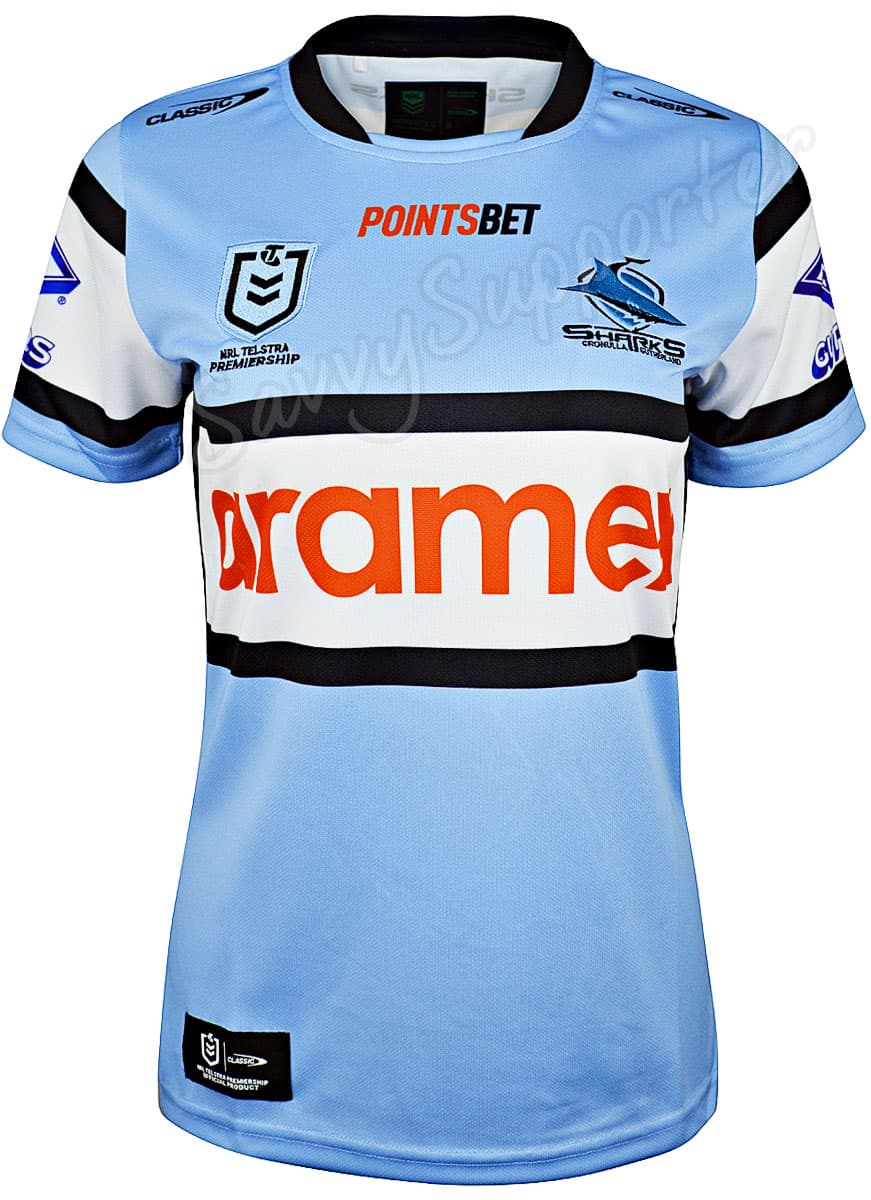 Cronulla Sharks NRL Ladies Home Jersey - Image 3