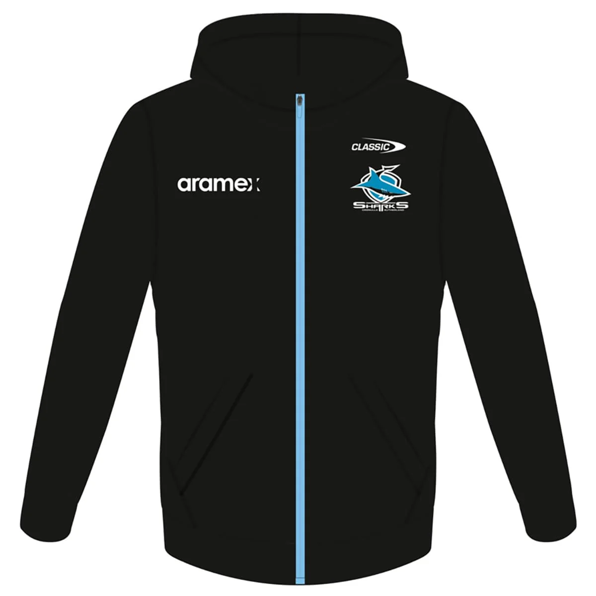Cronulla Sharks NRL Kids Full Zip Fleece Hoodie