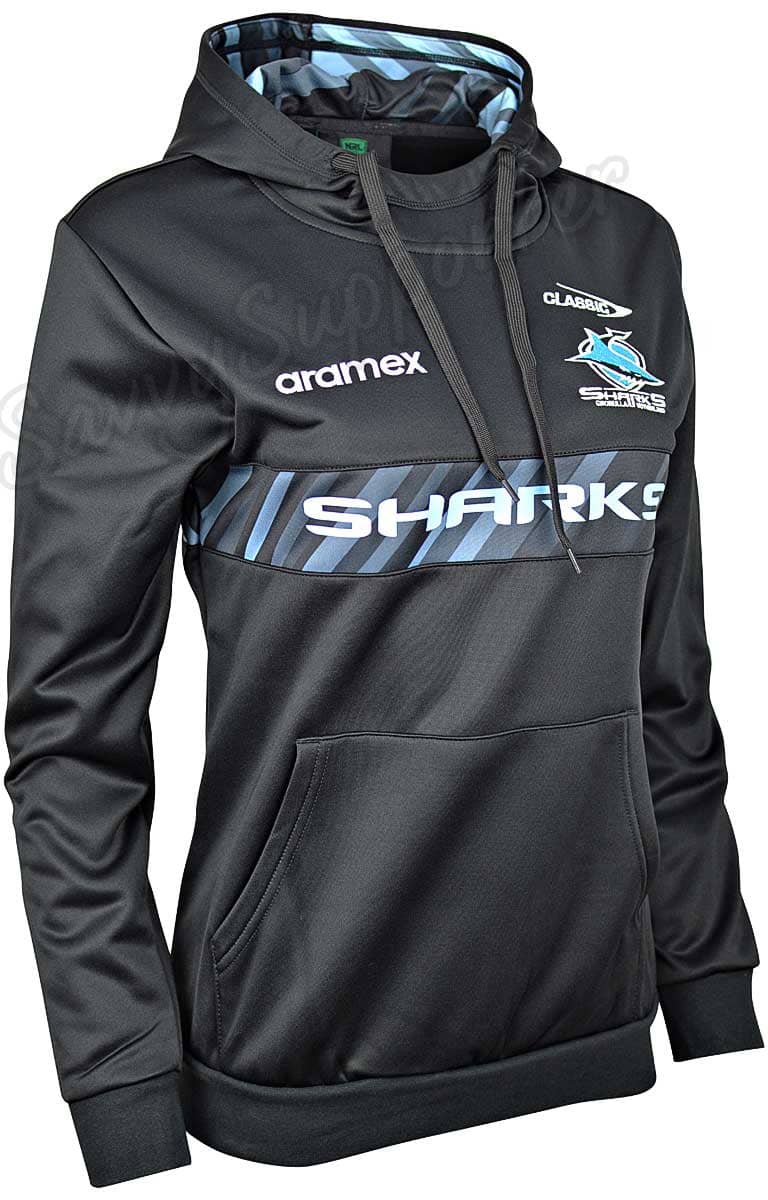 Cronulla Sharks NRL Ladies Pullover Hoodie - Image 2