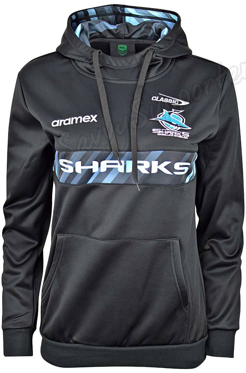 Cronulla Sharks NRL Ladies Pullover Hoodie - Image 3