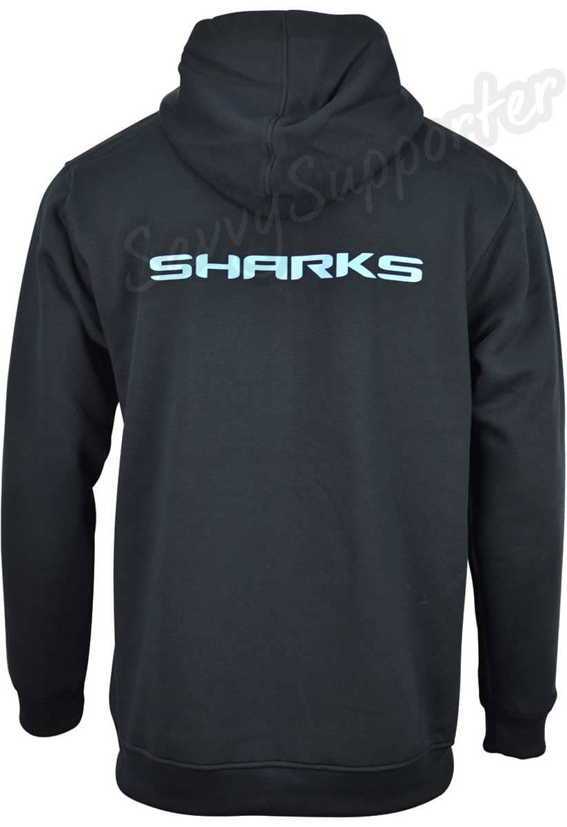 Cronulla Sharks NRL Mens Full Zip Fleece Hoodie - Image 4