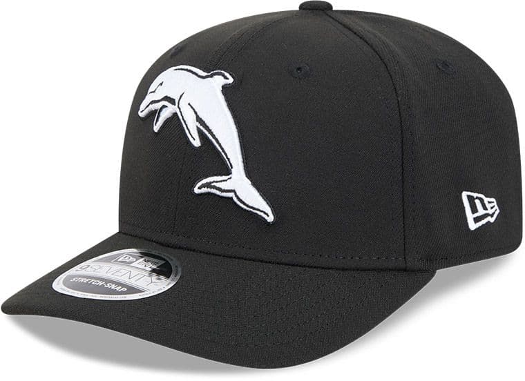 Dolphins 2026 NRL New Era Black White 9Seventy Cap