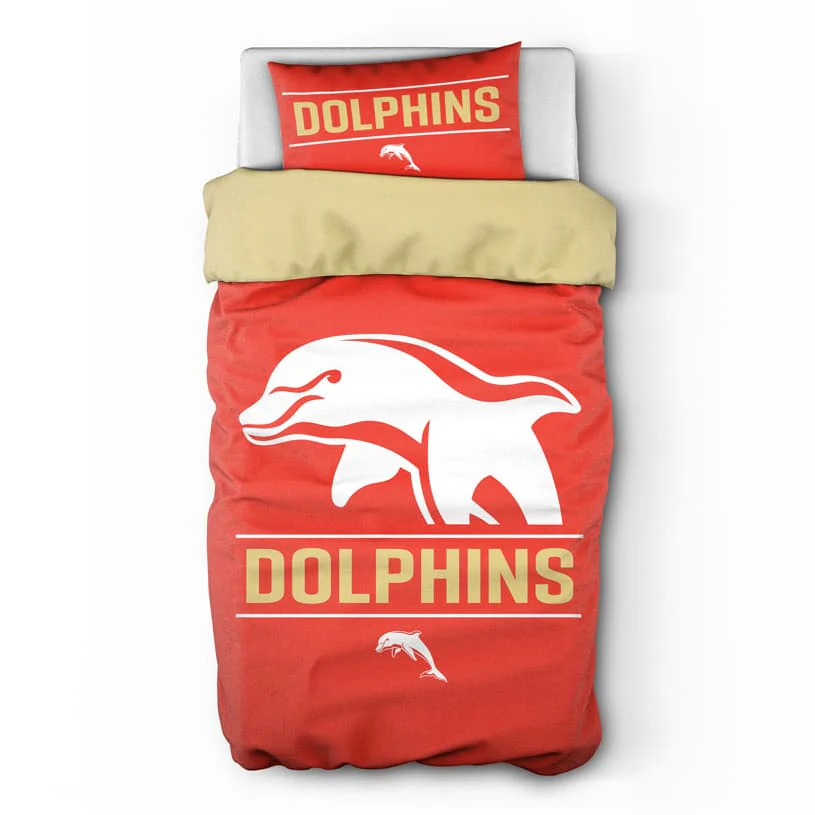 Dolphins 2026 NRL Single Quilt Set
