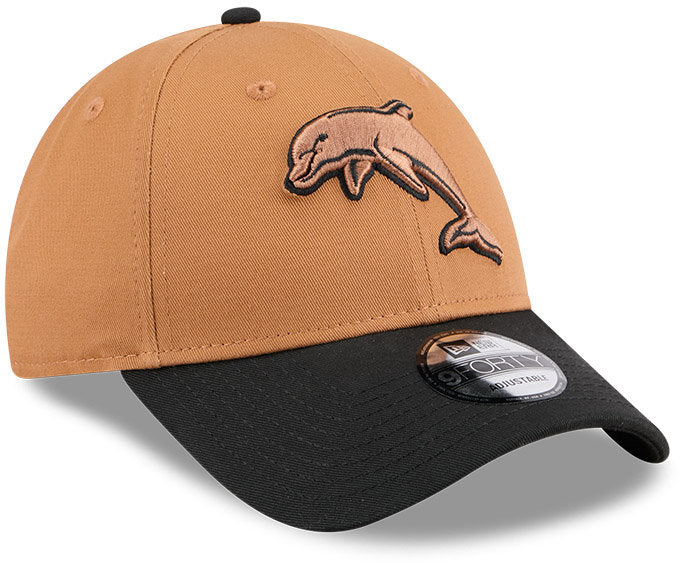 Dolphins 2026 NRL 9FORTY New Era Two Tone Brown Cap - Image 2