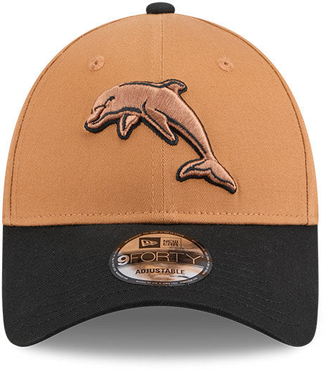 Dolphins 2026 NRL 9FORTY New Era Two Tone Brown Cap - Image 3