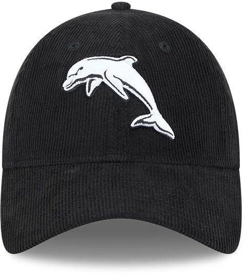 Dolphins 2026 NRL Black / White Corduroy 9Twenty Cap - Image 3