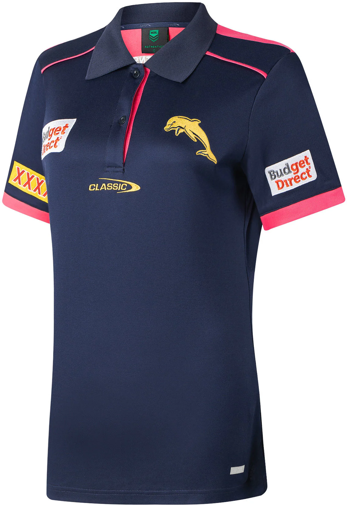 Dolphins 2026 NRL Ladies Media Polo Shirt - Image 2